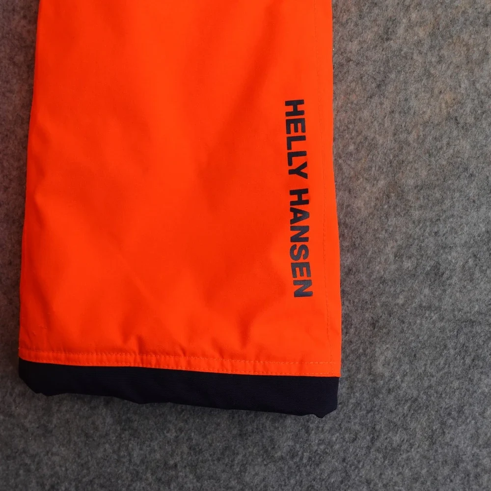 Helly Hansen Kids 10 Orange Primaloft Ski Snowboard Pants High Vis Neon Insulate